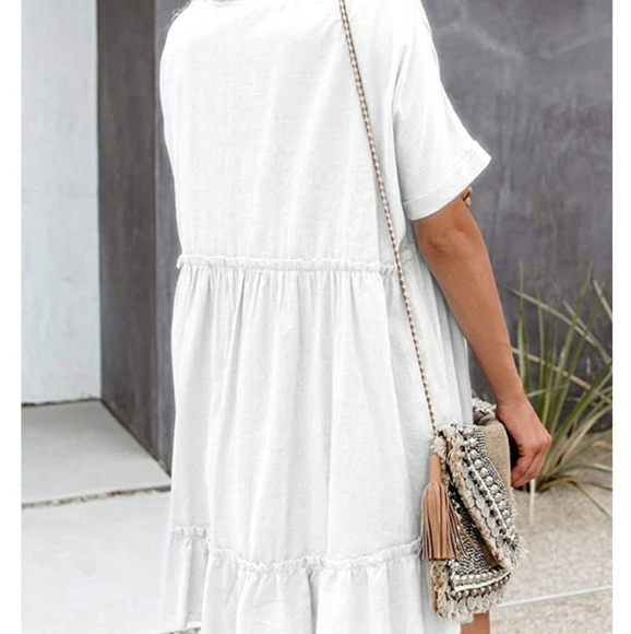 Tobrief white midi dress - Picture 2 of 6